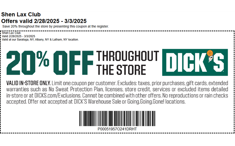 Dick's Sporting Goods Weekend